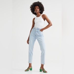 H&M high waisted mom jeans -  cropped